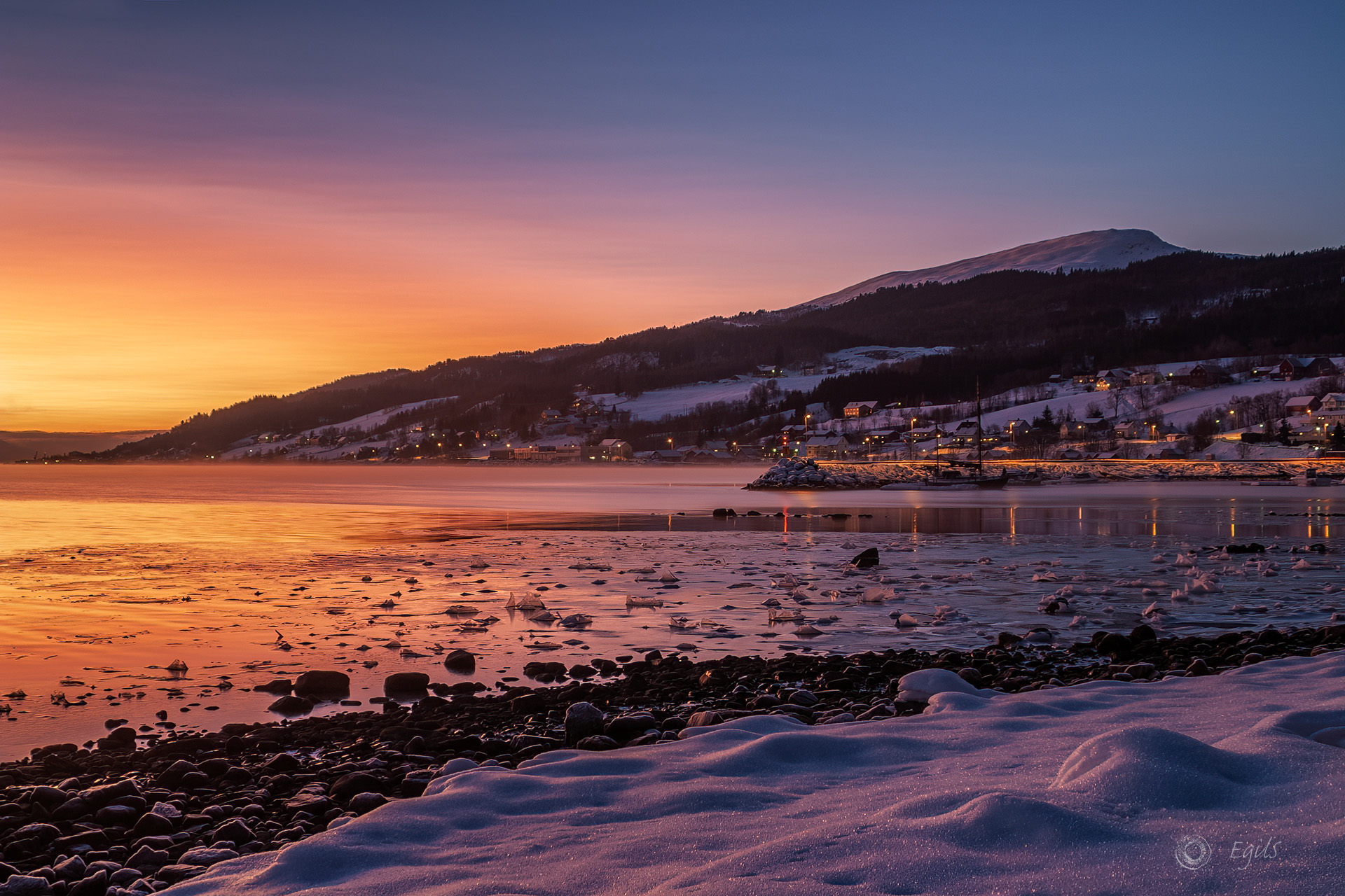 Hjelset at Fannefjorden, Molde, Norway.