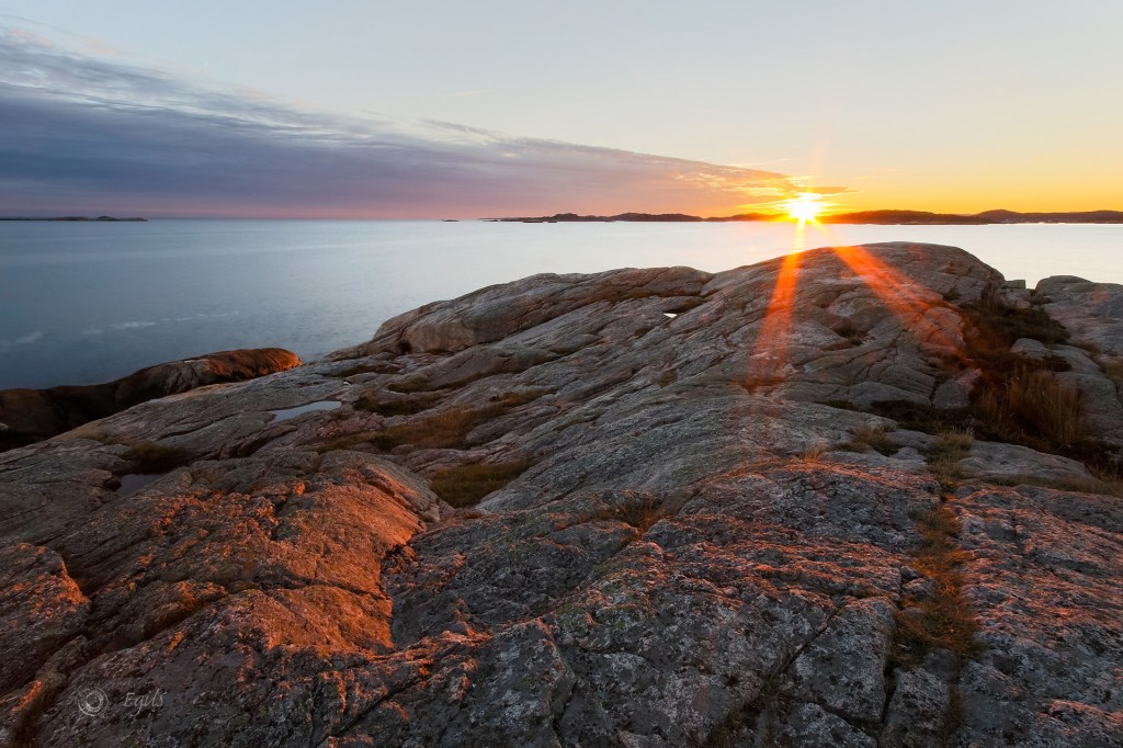 Sunset at Søgne, Norway.