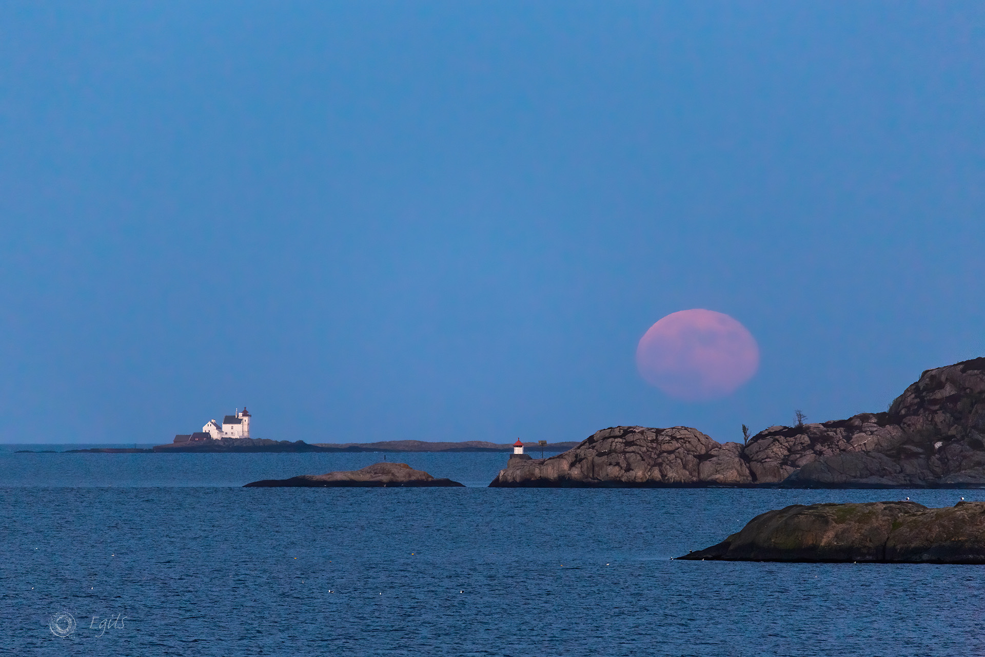 Grønningen fyr, Kristiansand månen fullmåne